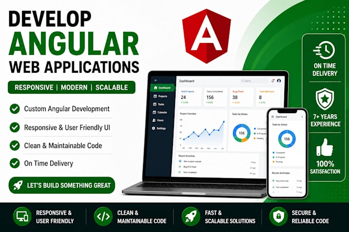 develop responsive angular web applications