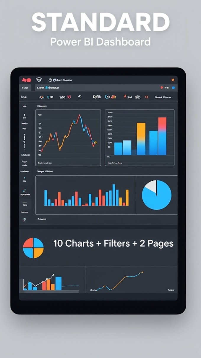 create power bi dashboards and data analytics reports