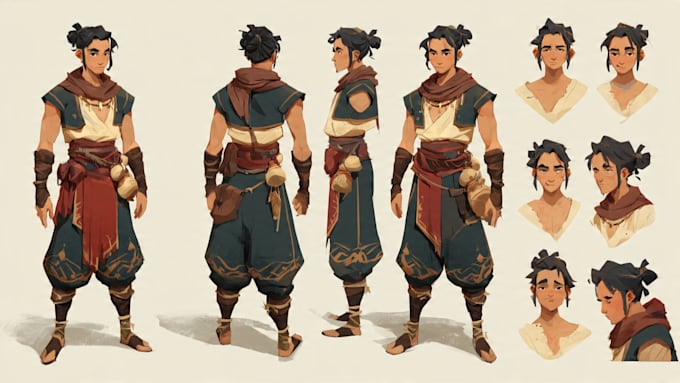 character concept art and character design