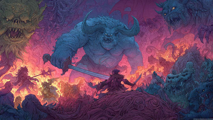 draw fantasy or dnd creatures and monsters