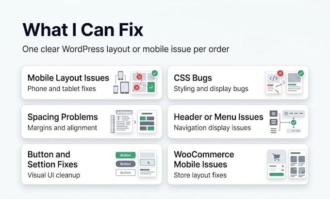 fix wordpress mobile responsive and CSS layout issues