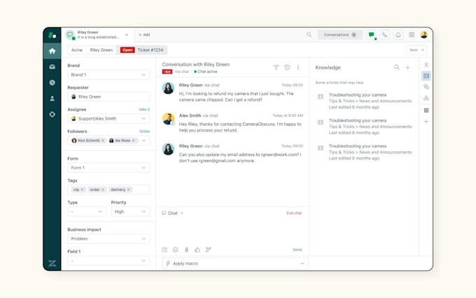 set up, optimize zendesk CRM and support automation