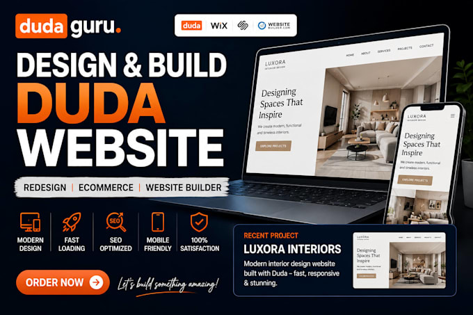 design duda website redesign duda website seo using duda, wix or webflow website