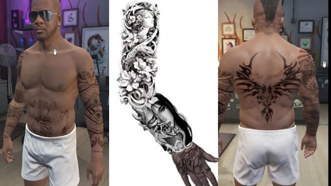 develop fivem custom ped , fivem clothing, custom tattoo, chain