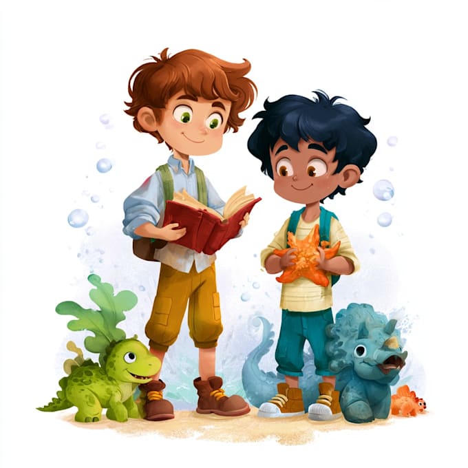 draw children illustrations for books