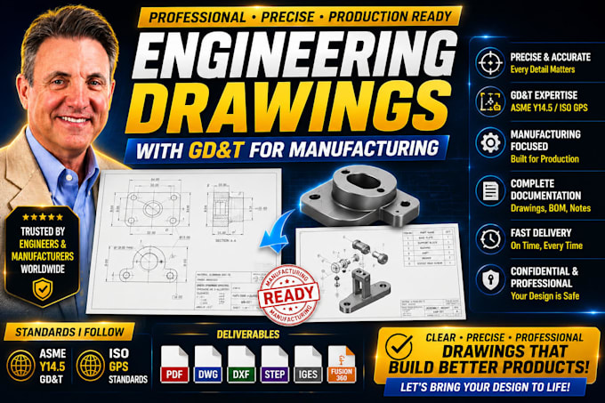 create professional engineering drawings with gd and t for manufacturing