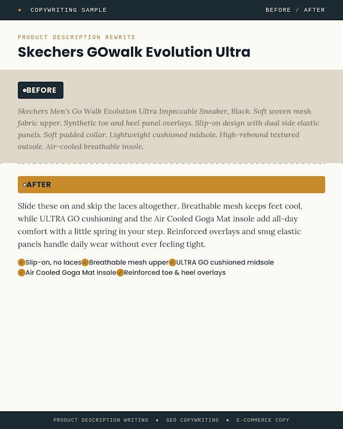 write SEO product descriptions that actually sell