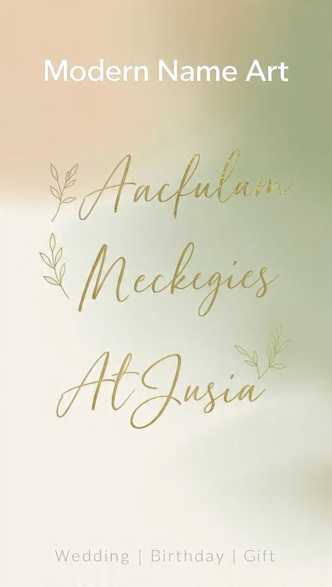 create beautiful custom name calligraphy and logo for you