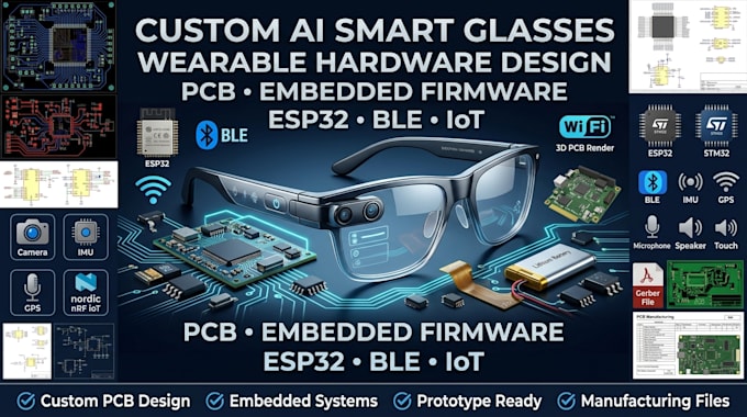 develop custom ai smart glasses hardware for wearable devices