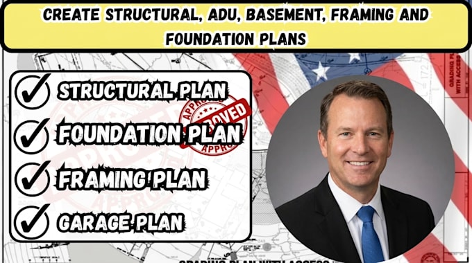 do structural, framing and foundation plans for wood, steel, concrete structure
