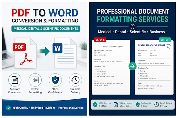 format edit and convert your medical or dental documents