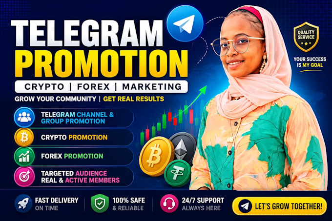 do telegram promotion,telegram marketing, crypto and forex promotion