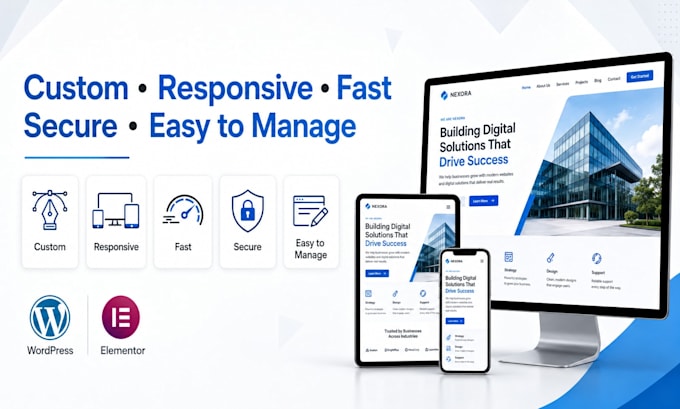 design or redesign a professional wordpress business website