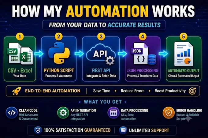 develop python automation scripts and API integration