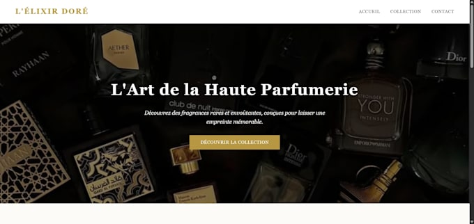 je vais créer un site web responsive et moderne en html CSS js