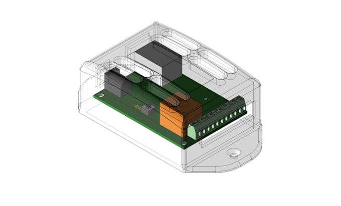 design functional cad pcb enclosure, consumer electronics case