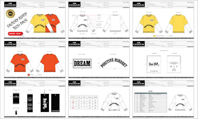 make clothing tech pack design