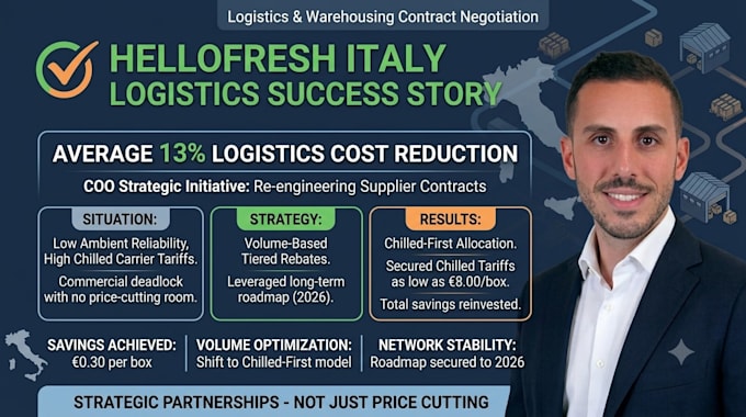 negotiate and optimize your logistics and warehousing contracts