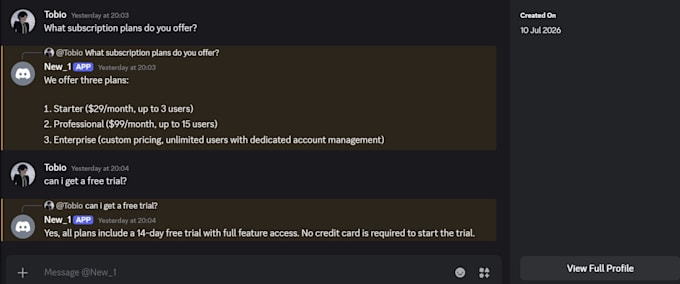 develop custom discord and telegram bots in python