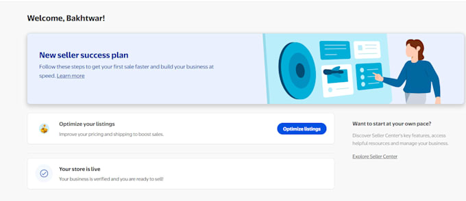 create your walmart seller account