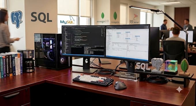 setup your database and write sql queries