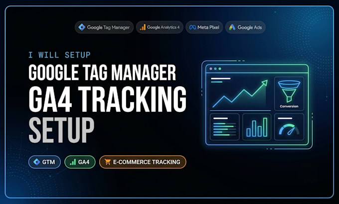 setup google tag manager ga4 ecommerce conversion tracking setup