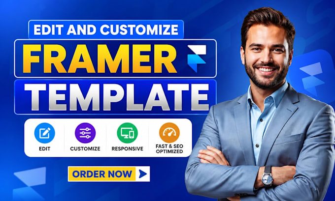 fix framer website, edit framer website template customize framer website design