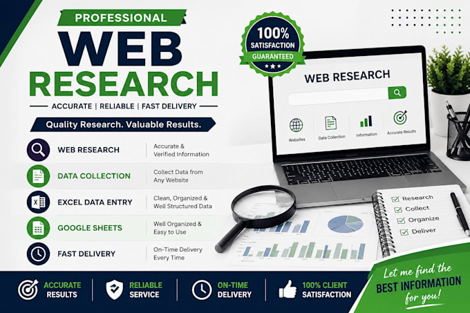 do accurate data entry, copy paste, excel data entry and web research