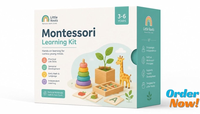 design creative educational toy box and packaging design