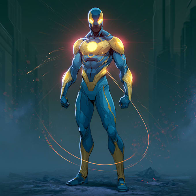 draw a superhero character