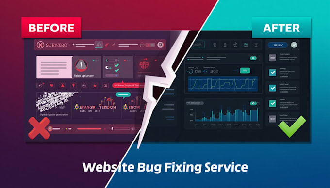 fix website bugs, errors, and issues professionally