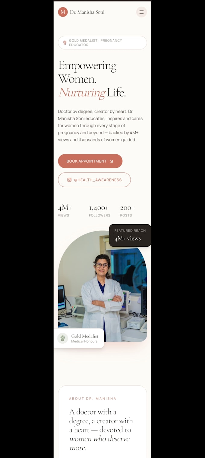 design a high converting single page landing website