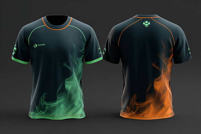 design sublimation jersey mockup and print ready pattern