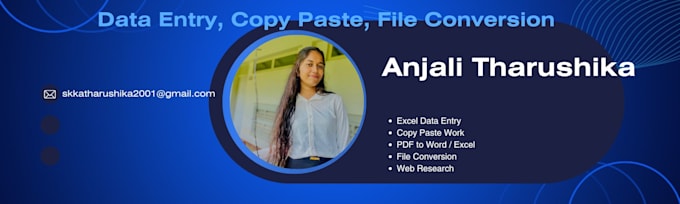 be your expert virtual assistant for data entry web research and copy paste work
