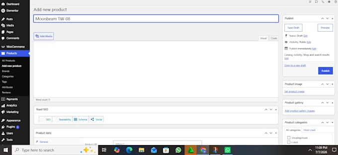 woocommerce product listing and yoast SEO specialist