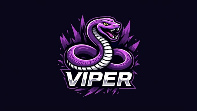 make an amazing viper snack logo in one day