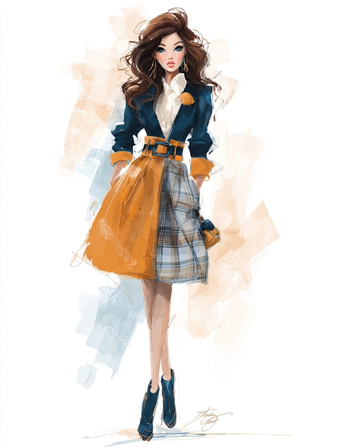 draw a fashion illustration
