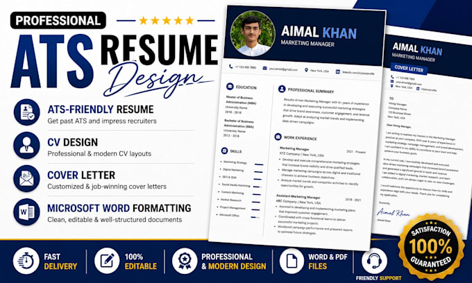 professional resume design CV formatting and calendar design