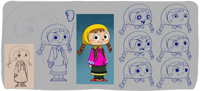 design professional animation characters