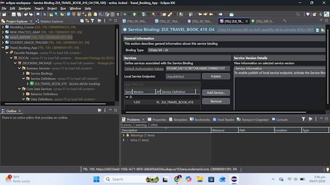 sap backend developer rap modern