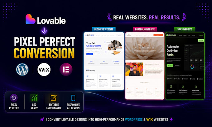 convert lovable website to wordpress or lovable to wix