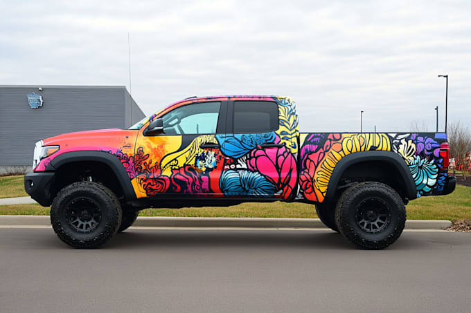 do vehicle wrap, signage magnet decals and livery
