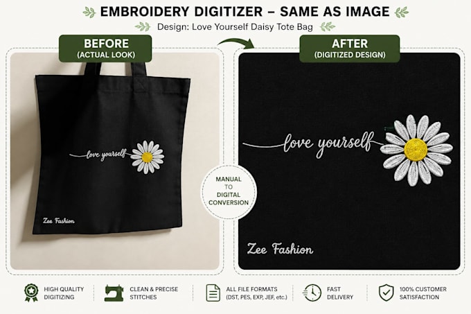 do embroidery digitizing into dst pes file fast