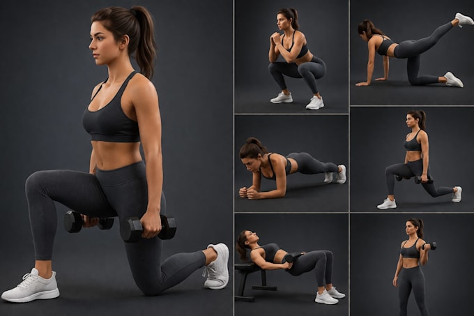 create realistic 3d exercise, workout, and fitness animations