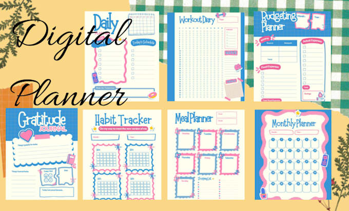 do planner design or journal design or digital planner