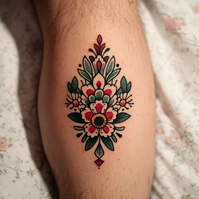 design bold american traditional tattoo artwork