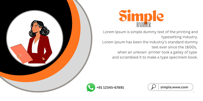 design modern professional banner for your business
