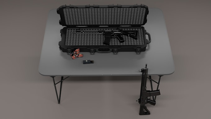 create optimized weapon game assets in blender