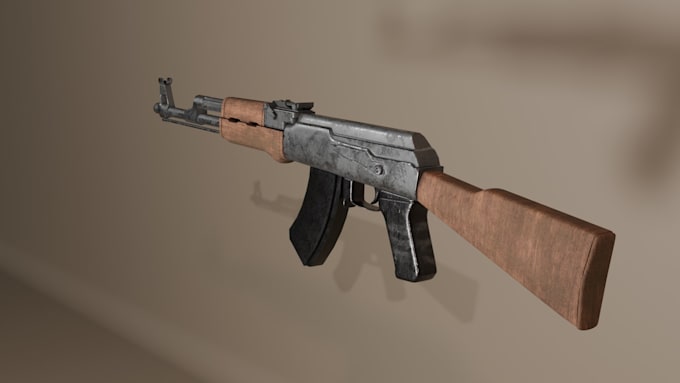 create optimized weapon game assets in blender