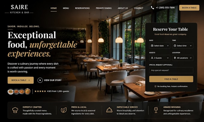 build restaurant website online food ordering website restaurant booking website